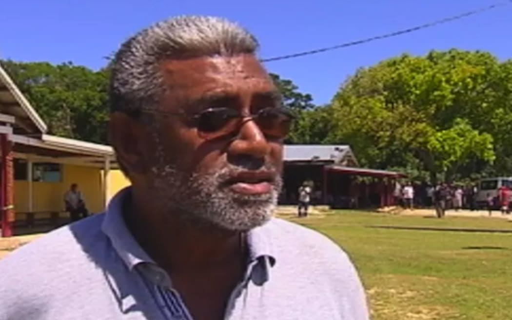 The head of the USTKE union Andre Forrest