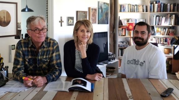 Gerard Smyth, Jendy harper and Oliver Dawe of Frank Films.