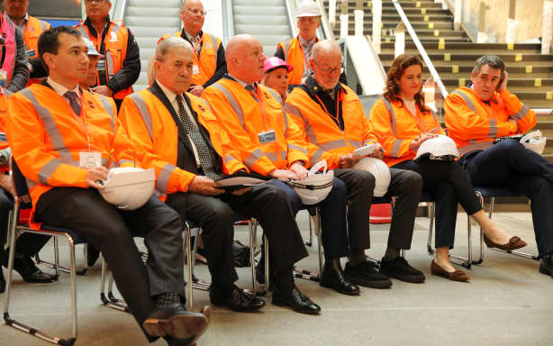 Politicians attend Auckland's City Rail Link's test run | RNZ