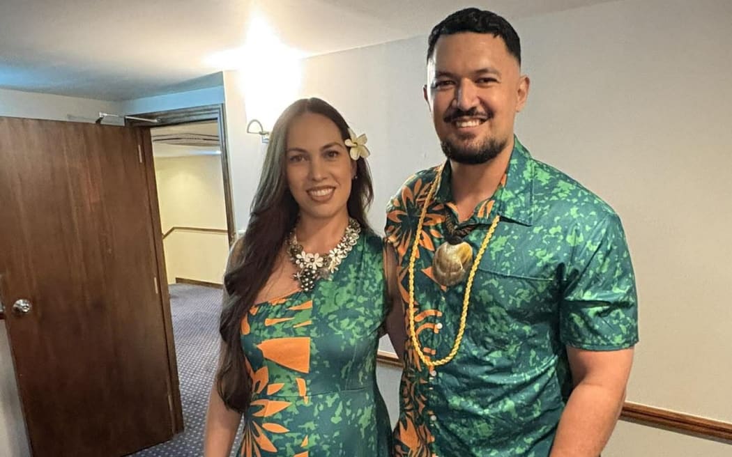 Cook Islands couple Mac and Kairangi Ama at a Pasifika UAE event held at the end of January 2026. SUPPLIED/26030121