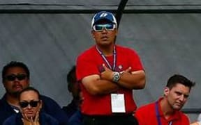 American Samoa football coach Larry Manao.