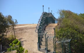 Noumea Prison security fence, New Caledonia.