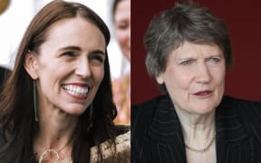 Jacinda Ardern and Helen Clark.