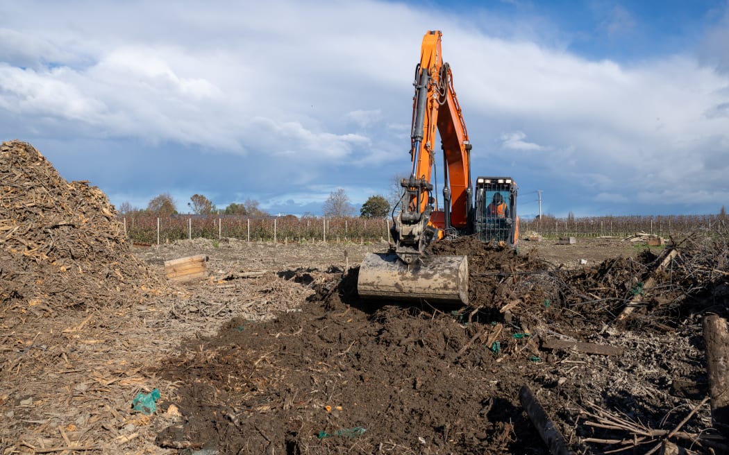 The Pakowhai Road silt site is filling up with rubbish from Cyclone Gabrielle.