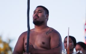 Flag raising ceremony at Ruapekapeka Pā
