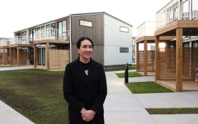Te Hau Ora o Ngāpuhi chief executive Tia Ashby says she’s extremely proud of the new housing complex. Photo: Peter de Graaf / RNZ