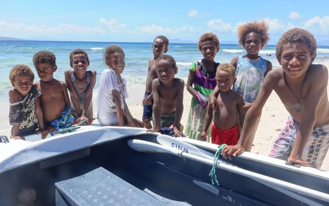 Children on Makira island