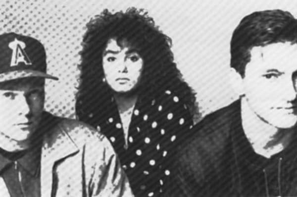 Paul Casserly, Merinia and Mark Tierney of Strawpeople in 1990.