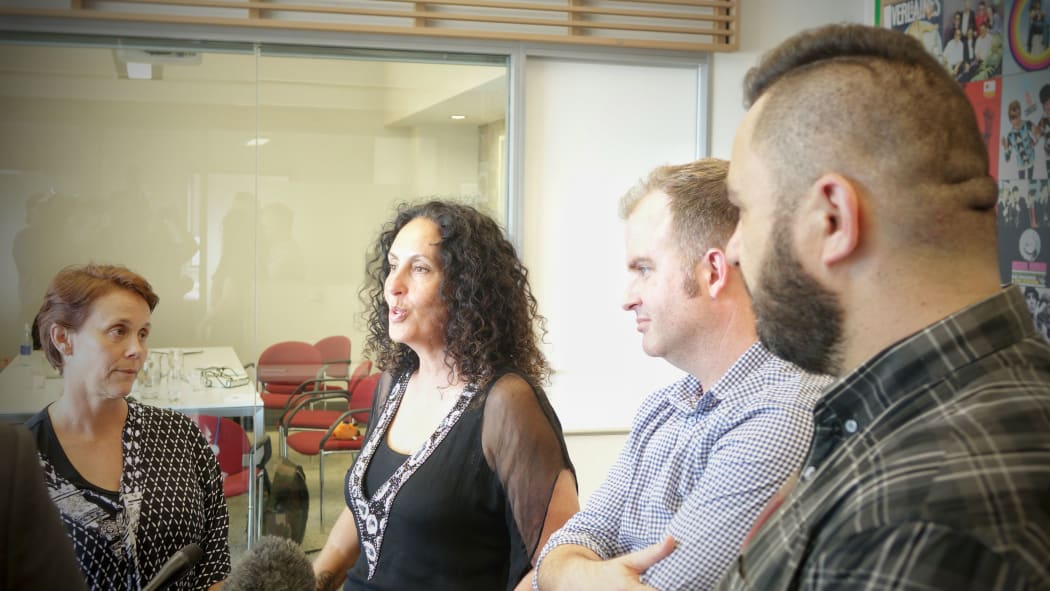 Left to right: Hinewehi Mohi, Moana Maniapoto, Damian Vaughan and Tama Waipara