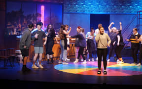 The cast of Act Three Productions’ Godspell has still faced Covid disruptions.
