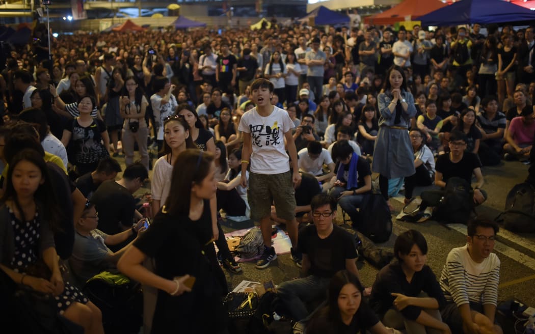 The protesters, demanding full democratic elections in 2017, paralysed parts of Hong Kong in recent weeks.