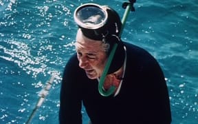 Former Australian prime minister Harold Holt shows Holt in his diving gear before he vanished in 1967.