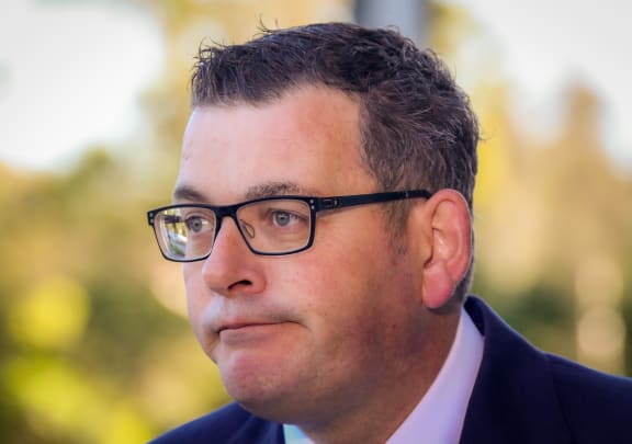 Victoria Premier Daniel Andrews speaks to media.