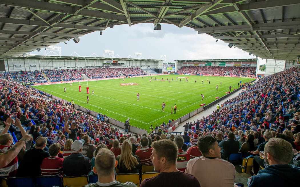 Halliwell Jones Stadium, Warrington, England.