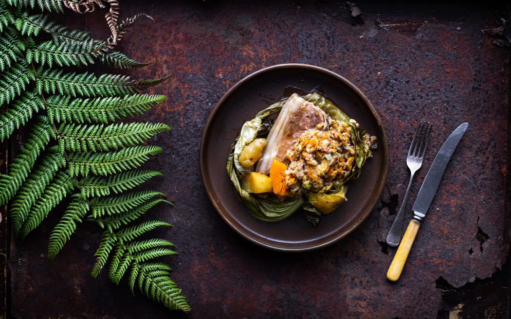 Oven-cooked Hāngī Kono - a recipe from Christall Lowe's 2024 cookbook Kai Feast.