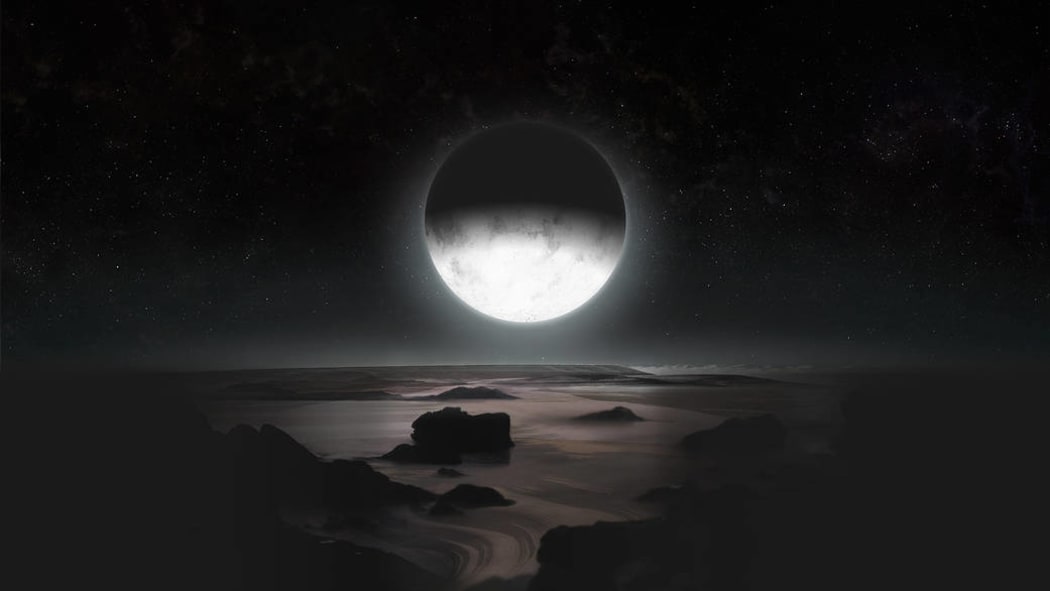 New Horizons mission scientists will soon obtain the first images of the night region of Pluto, using only the light from Charon, itself softly illuminated by a Sun 1,000 times dimmer than it is at Earth.