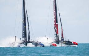 Sweden's Artemis Racing and Emirates Team New Zealand.