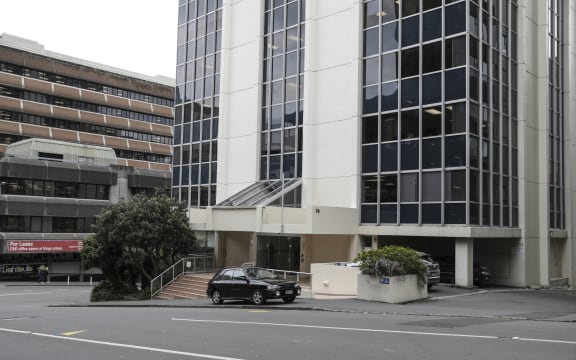 Several hundred people were forced to evacuate the 13-floor building yesterday.