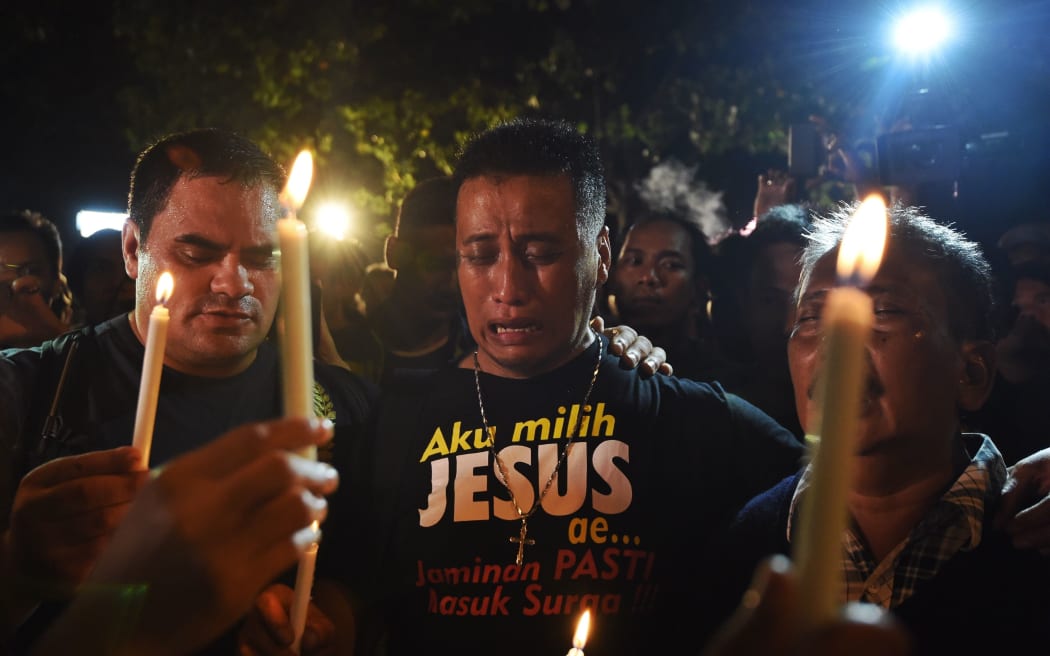 Christian anti-death penalty advocates held a vigil on Wednesday at the port opposite Nusakambagan prison island.