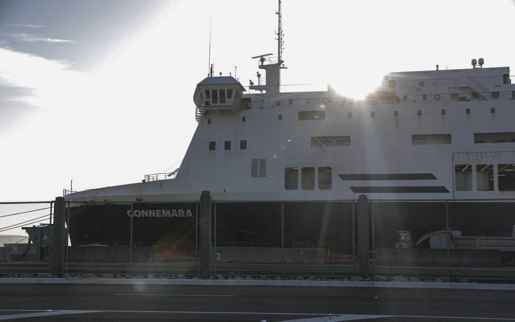 Bluebridge ferry Connemara in Wellington after losing power.