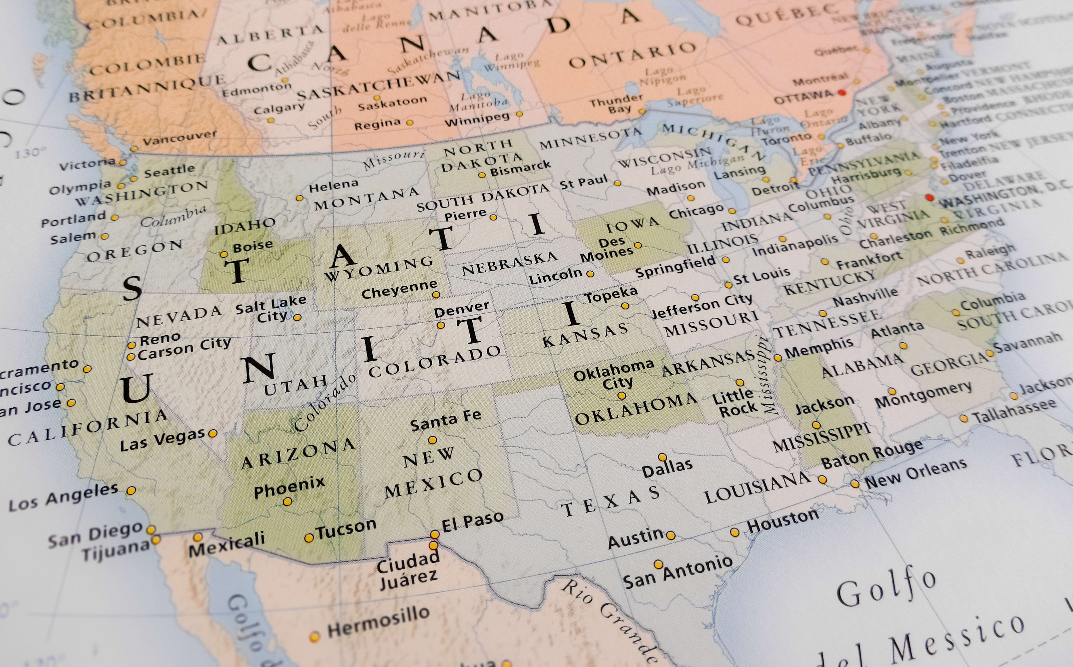 United States map
