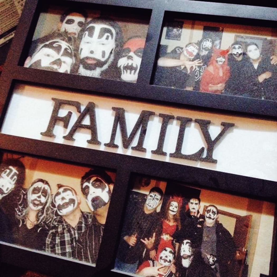 Members of Aotearoa Juggalo gather for Hallowicked in Hamilton.
