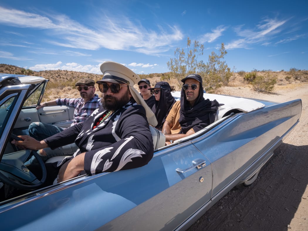 TeMatera Smith, Troy Kingi, Ezra Simmons, Marika Hodgson, and Treye Liu in Joshua Tree