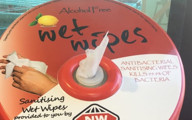 Supermarket wipes