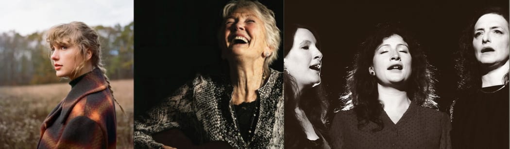Taylor Swift; Peggy Seeger; The Unthanks - album cover images