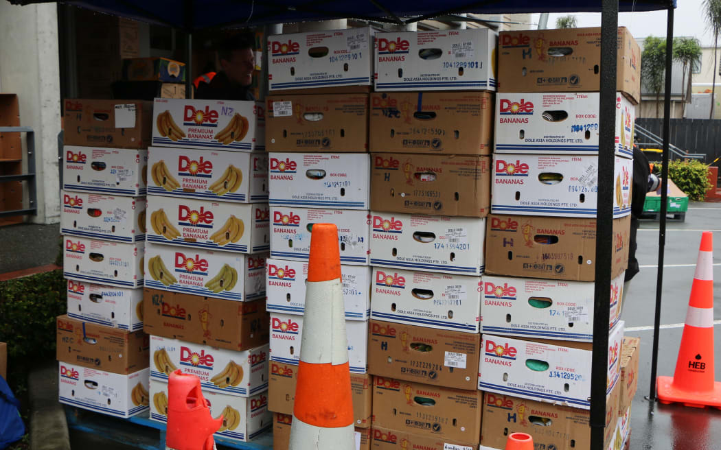 Christchurch City Mission Christmas food parcels.