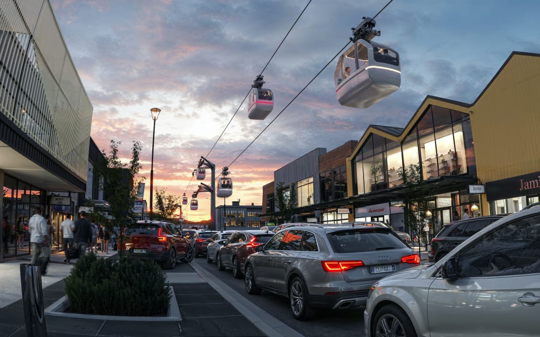 Whoosh as visualised on a central street in Queenstown.