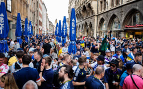 Scottish fans celebrate ahead of Euro 2024.