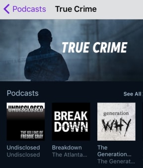 No shortage of murder mystery podcast from around the world