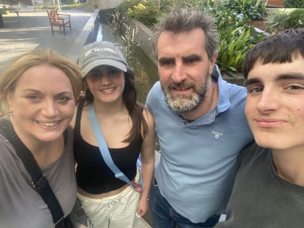 Lucie Morris-Marr and family.