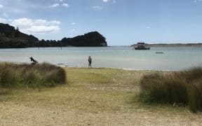 Mangawhai Harbour's outgoing tide, a potential KDC wastewater discharge option