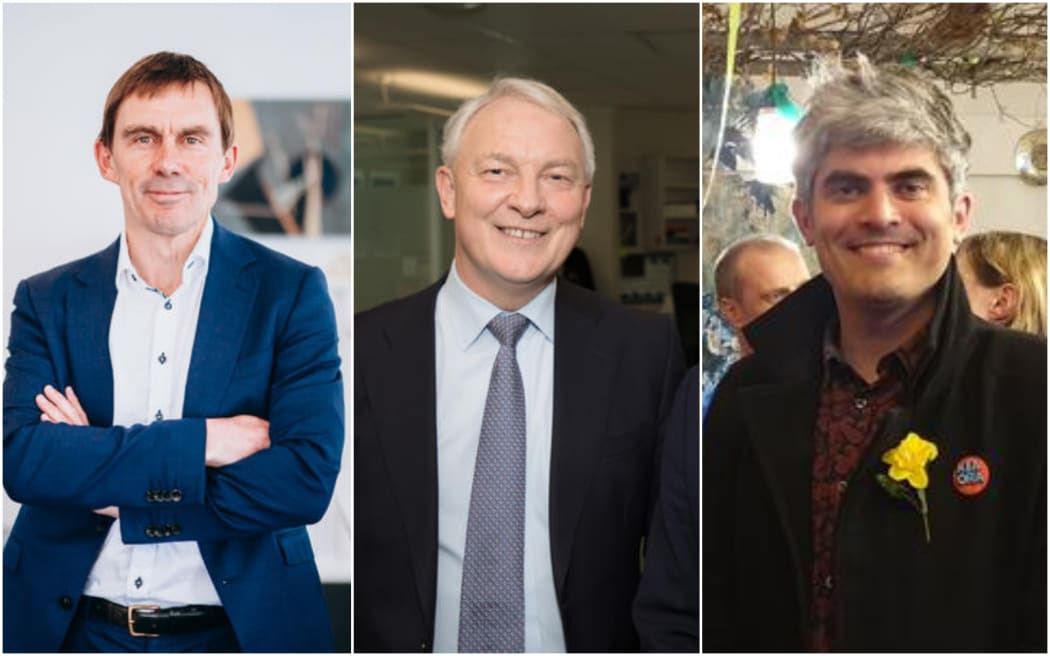 Andy Foster, Phill Goff and Aaron Hawkins.