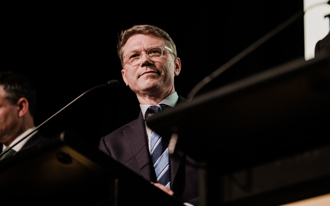 National finance spokesperson Paul Goldsmith at a pre-election finance debate in Queenstown. 22 September 2020