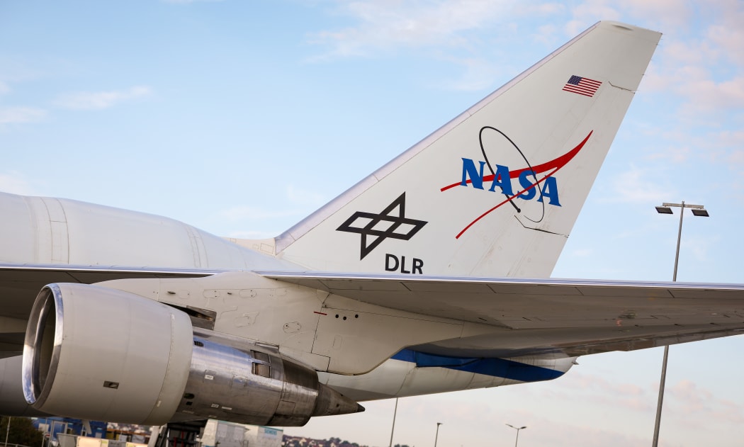 The flying observatory "SOFIA" (Stratospheric Observatory for Infrared Astronomy).