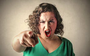 shouting woman