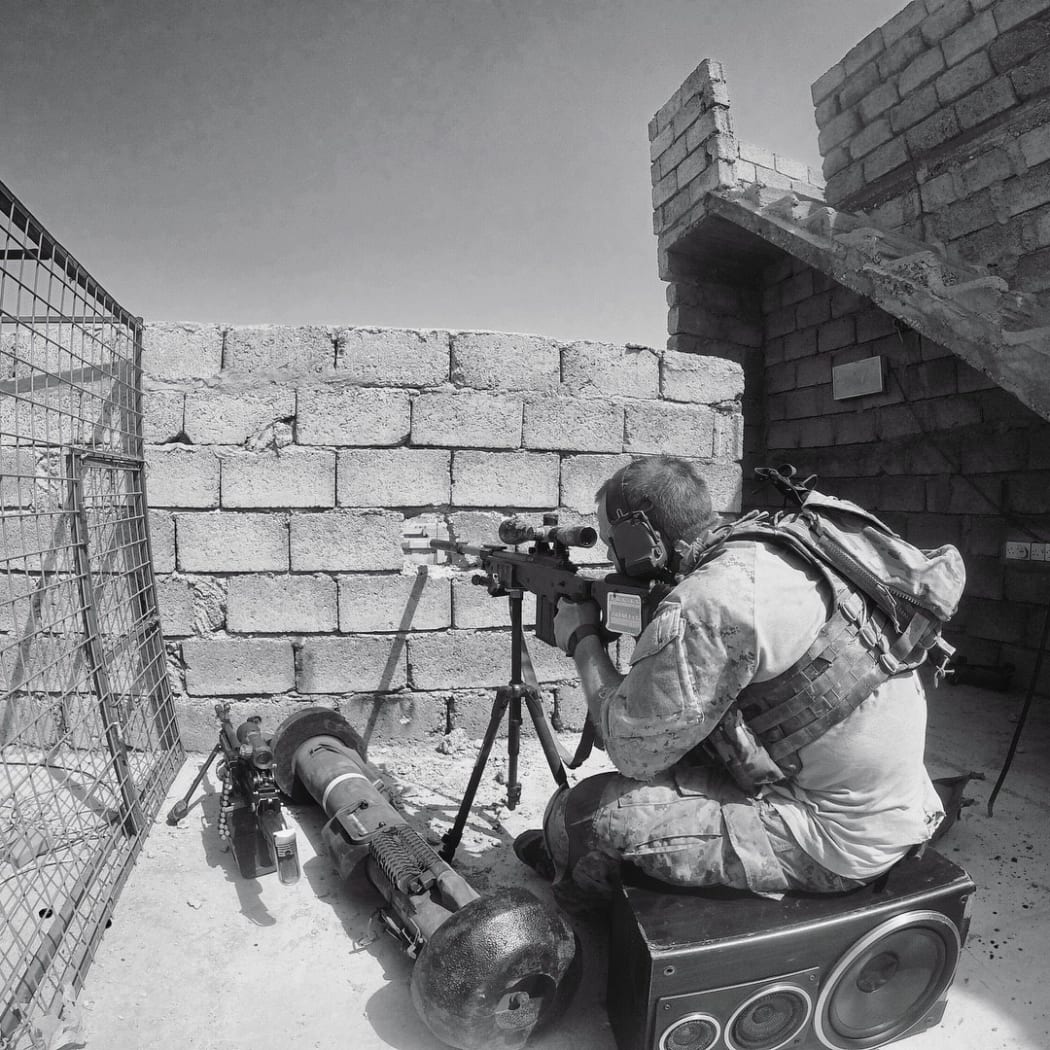 The highly decorated sniper and medic is accused of killing innocent people during his eighth combat deployment.