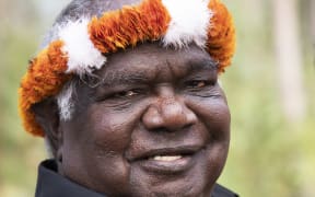 Yunupingu at Garma 2019.