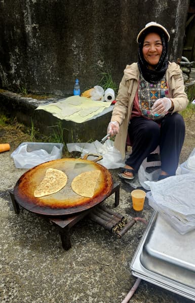 Traditional Afghani food is available at the event.