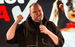 Kim Dotcom at the Internet Mana launch.