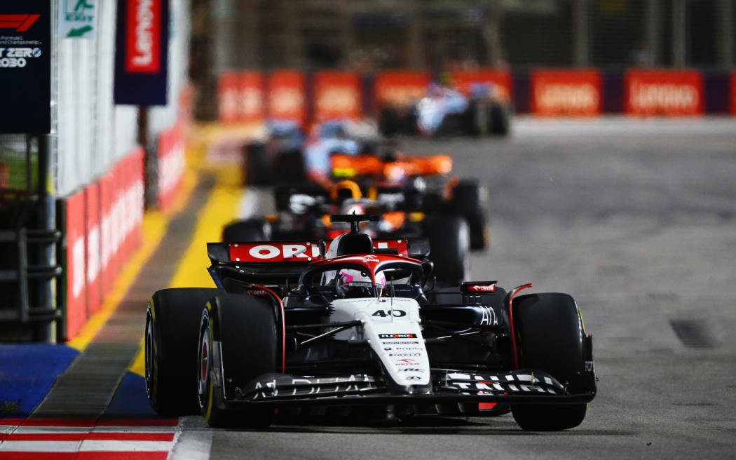 Liam Lawson in the Singapore Grand Prix.