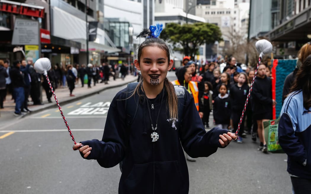 Māori language week parade in Wellington
