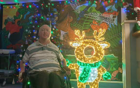 A Hawke's Bay businessman is lighting up the lives of sick kids this Christmas by decking out the children's ward at Hawke's Bay Hospital with thousands of decorations.