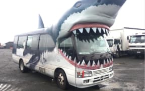 The Shark Bus is for sale.