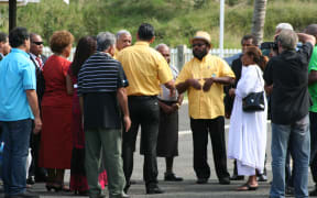 Leaders of Melanesian Spearhead Group gather for a meeting in Noumea, June 2013.
