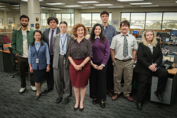 The cast of Prime Video's The Office Australia.