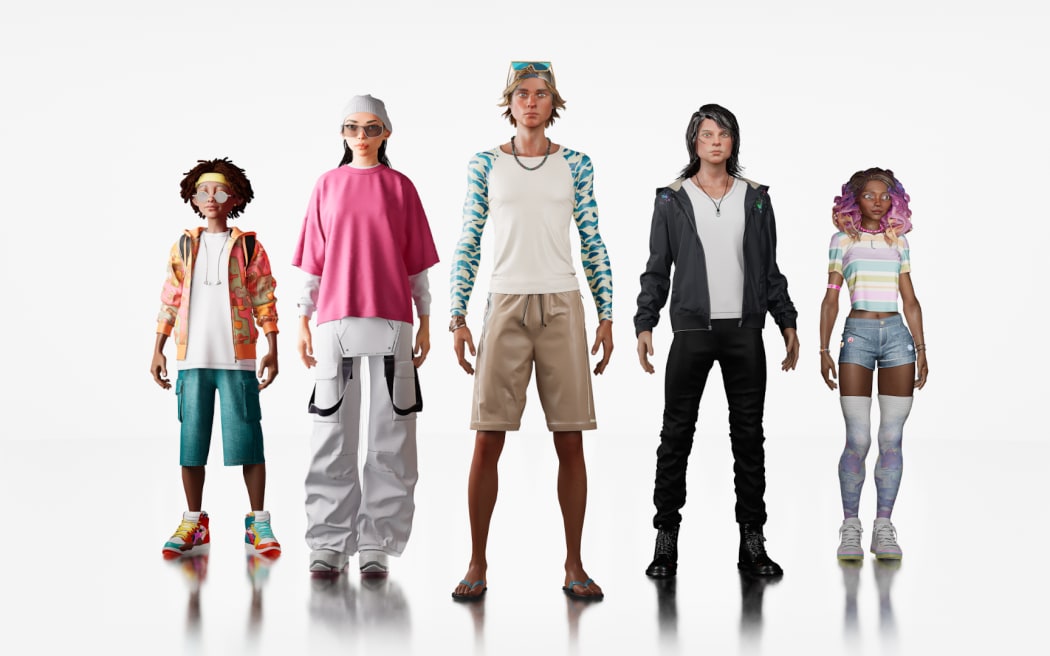 Avatars from the game Riley Malins and his colleagues at Avatars Global have created.